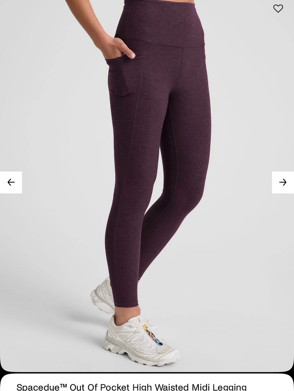 Nwt Beyond Yoga High-Waisted Out of Pocket Midi Legging —